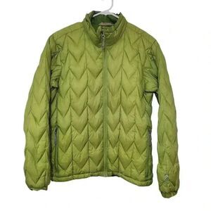 Alpine Design Women's Lime Green Nylon Quilted Puffer Coat